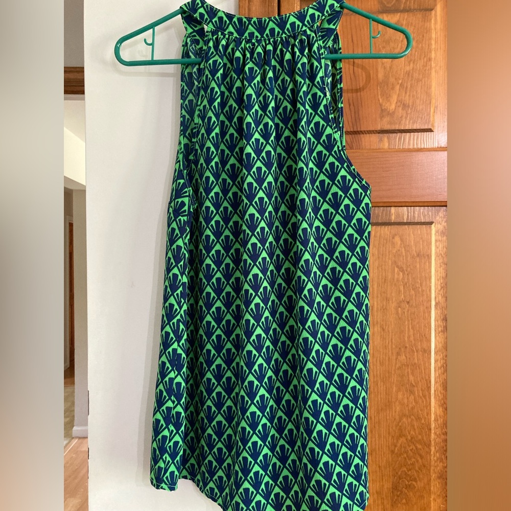 Mudpie Green Sleeveless Tassel Tie Halter Top M Medium - Picture 3 of 7